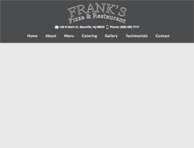 Tablet Screenshot of frankspizzanj.com